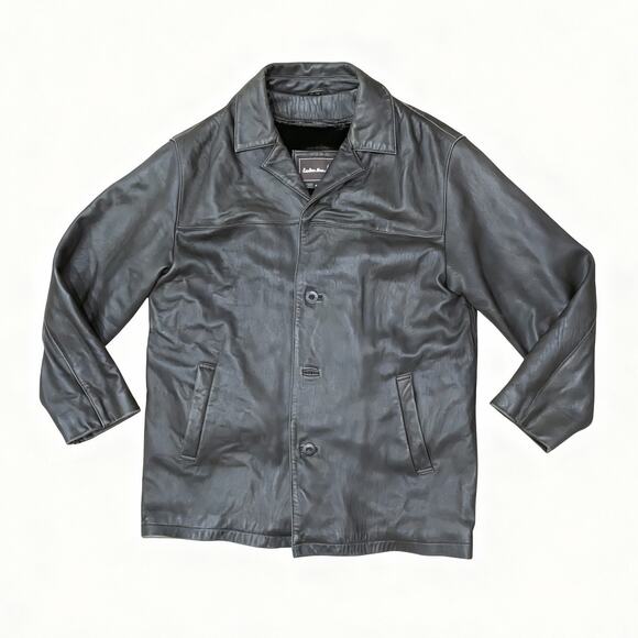 Leatherman Brown Genuine Leather Jacket Coat Size M - Picture 1 of 12